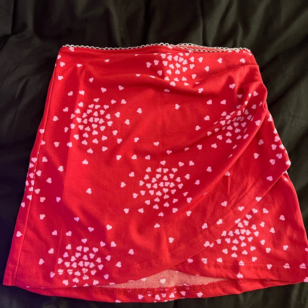 Urban Outfitters Red A-Line Mini Skirt